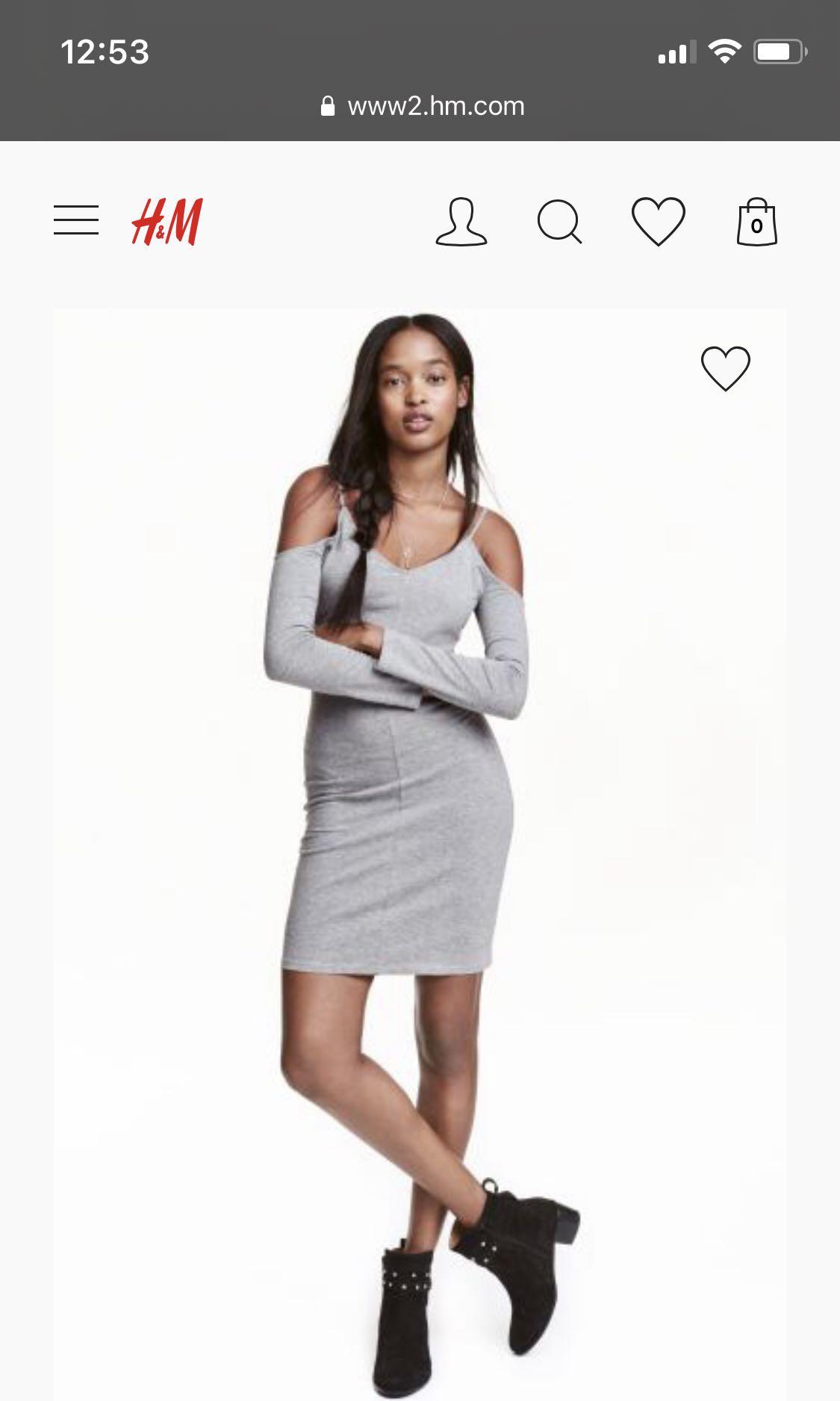 Gray cold shoulder dress outlet
