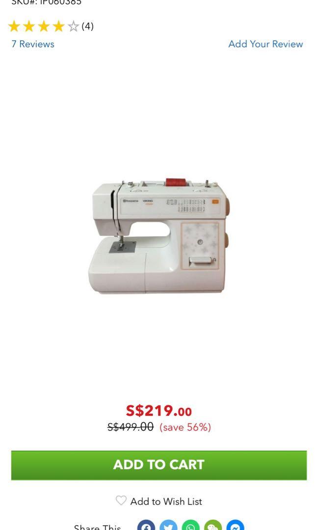 HUSQVARNA E10 SEWING MACHINE Condition 7/10 90, Hobbies & Toys