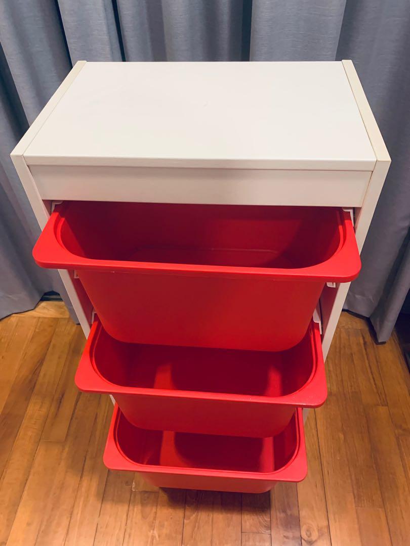 IKEA Trofast Storage Frame with Boxes, Furniture & Home Living, Furniture, Shelves,