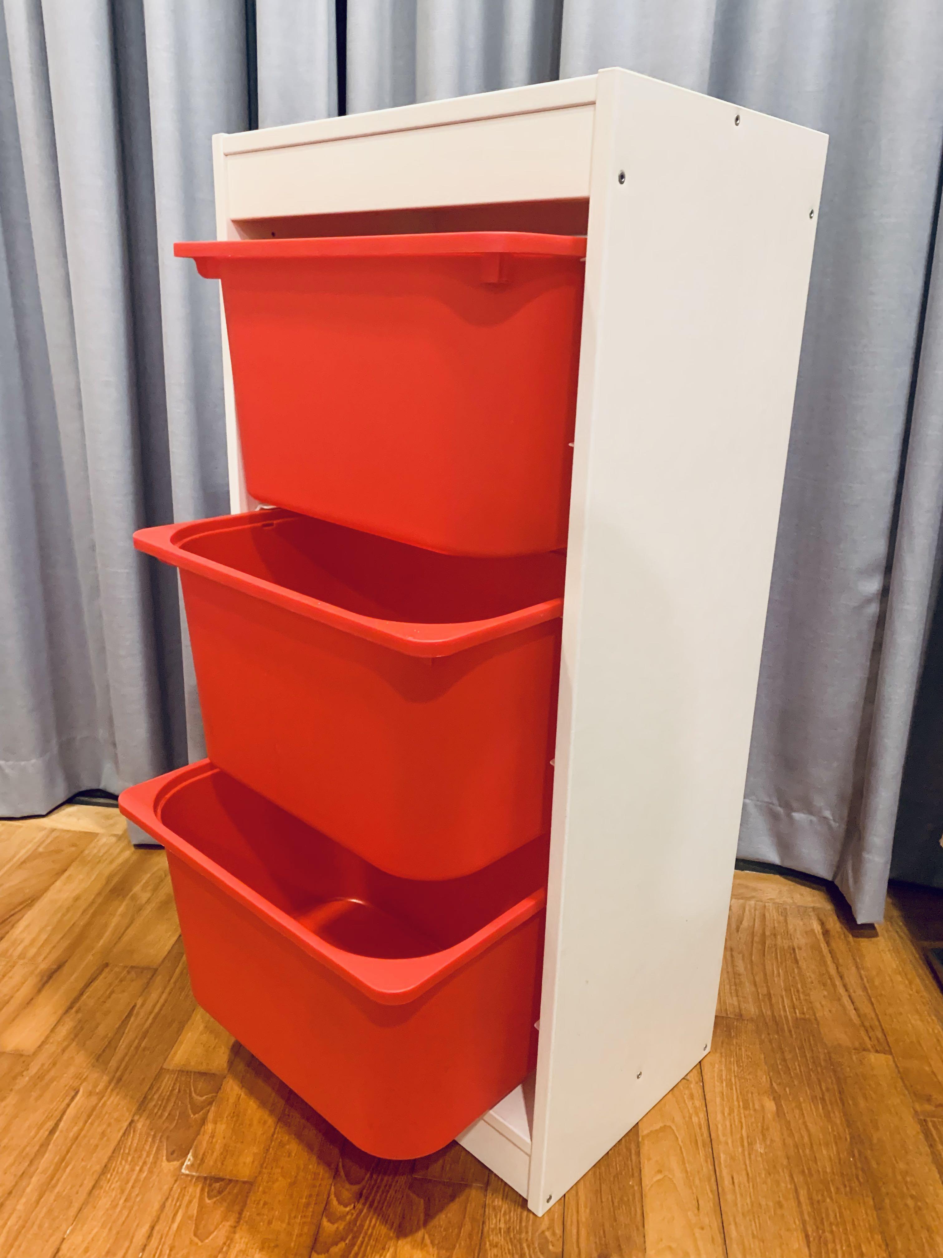 IKEA Trofast Storage Frame with Boxes, Furniture & Home Living, Furniture, Shelves,