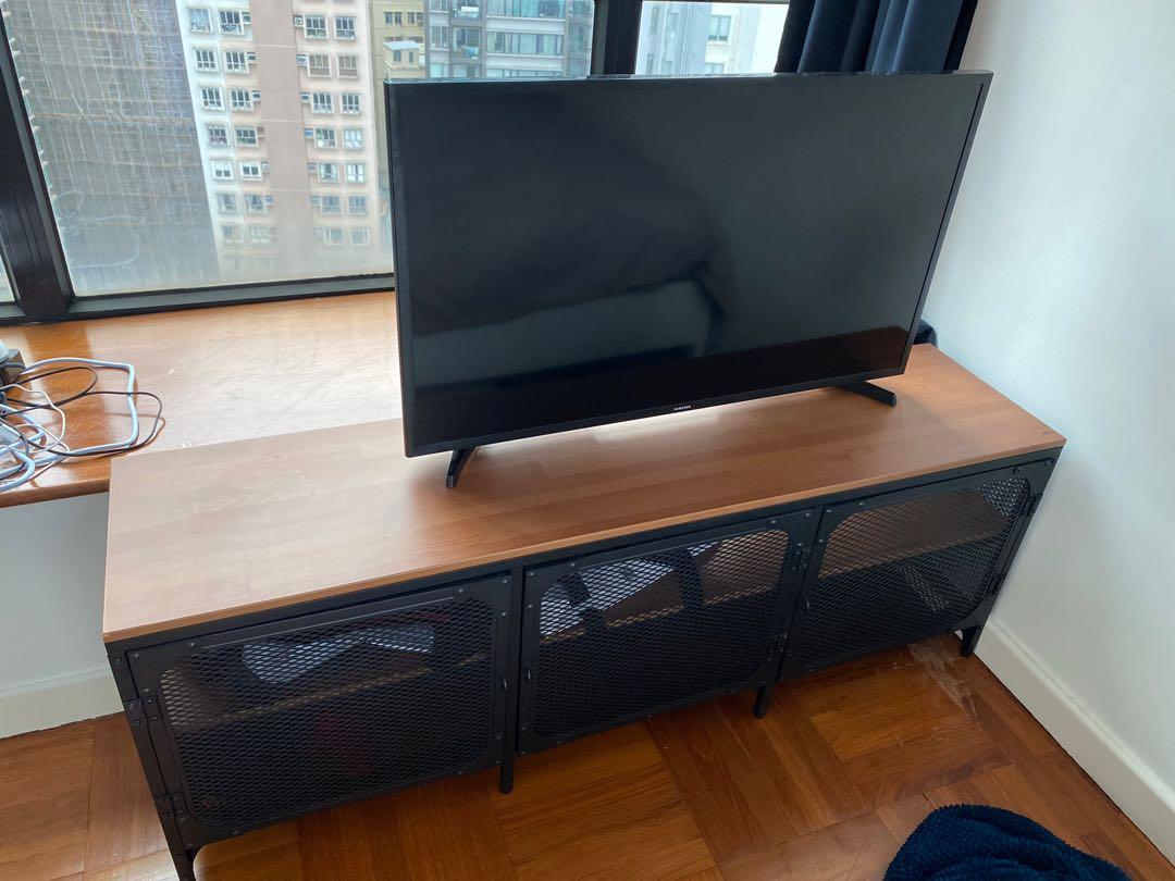 IKEA TV bench/console/stand Fjallbo, 傢俬＆家居, 傢俬, 電視櫃 Carousell