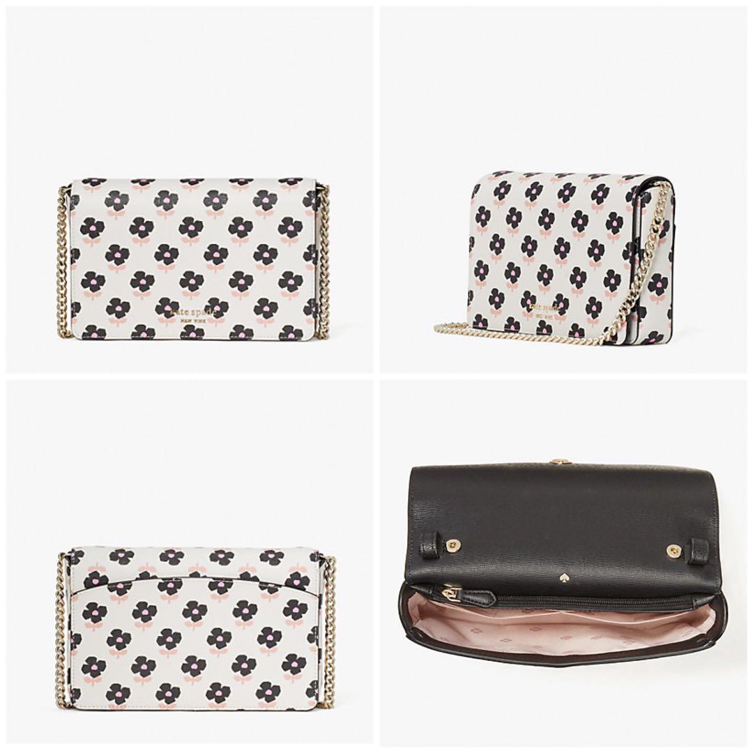 Kate Spade Printed Pvc Spencer Dots Chain Wallet 
