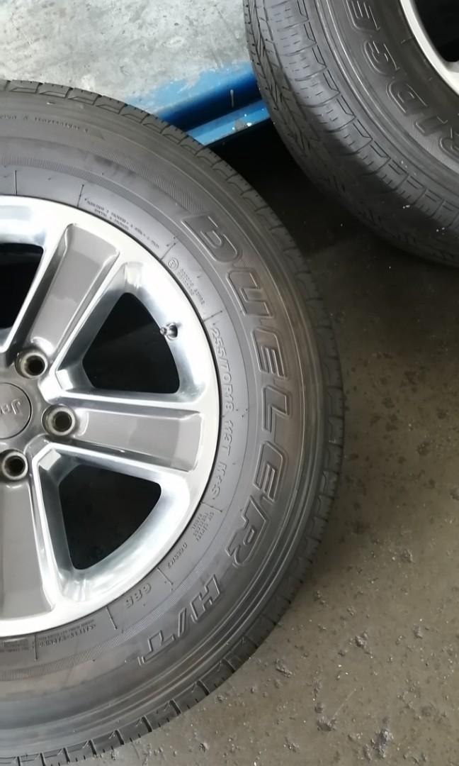 Jeep Wrangler Rim 255/70/R18 Tyre For Sale, Car Accessories, Tyres & Rims  on Carousell