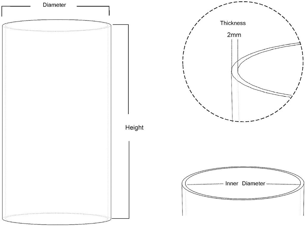 KETELAMP Hurricane Candle Holder Glass, Open Ended Glass, Bottomless
