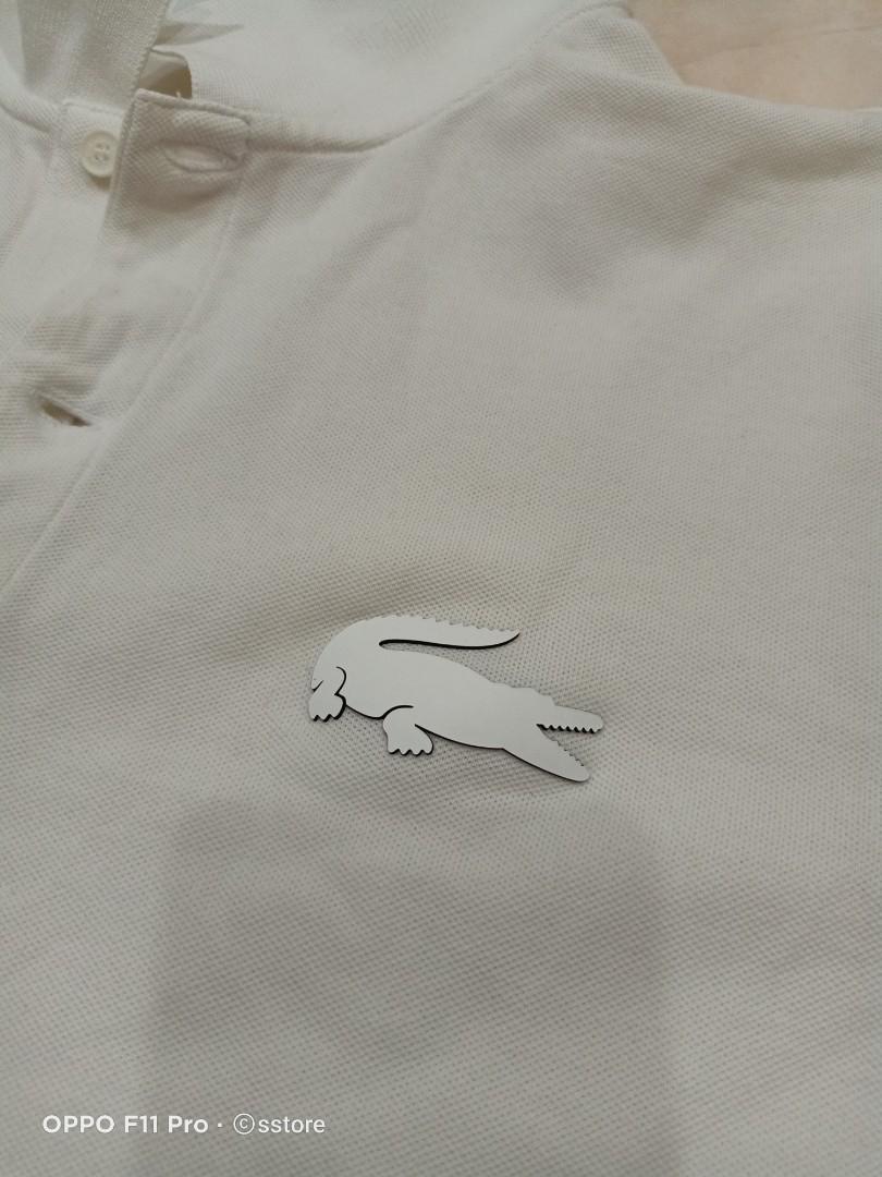 Lacoste rubber logo best sale