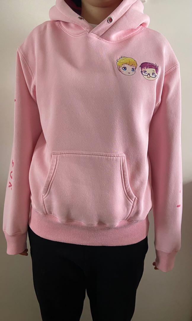 Lankybox pink store hoodie