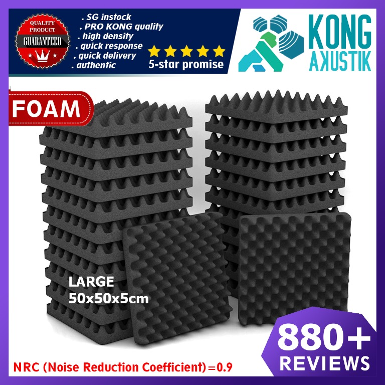 1/10/20pcs Acoustic Panels Tiles Sound Proof Absorption Flame Retardant Foam UK 