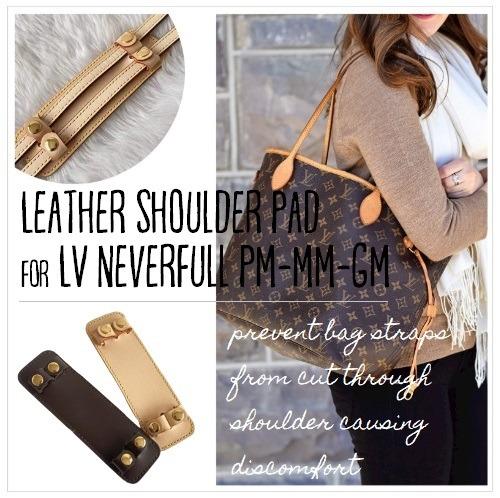 Leather Shoulder Pads for LV Neverfull PM MM and GM and tote bags