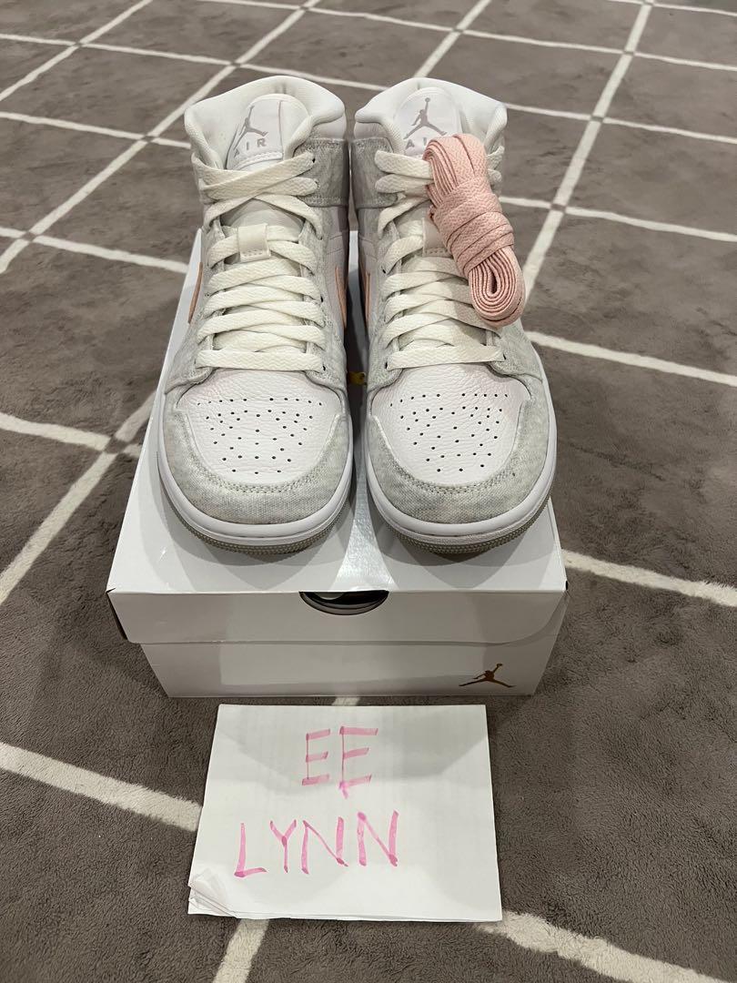 LEGIT Nike Air Jordan 1 Mid Woman Light Iron Ore