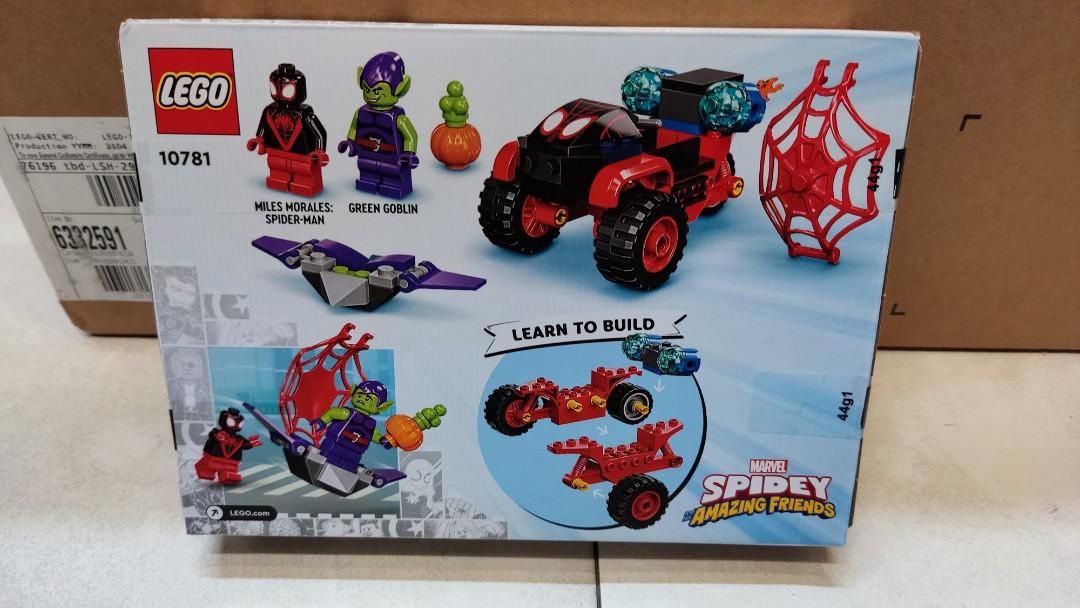 Lego Marvel 10781 Spiderman's Techno Trike, 興趣及遊戲, 玩具& 遊戲