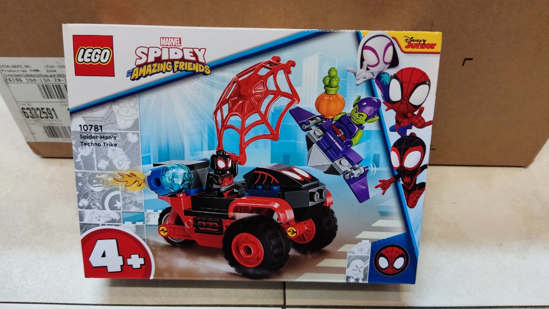 Lego Marvel 10781 Spiderman's Techno Trike, 興趣及遊戲, 玩具& 遊戲