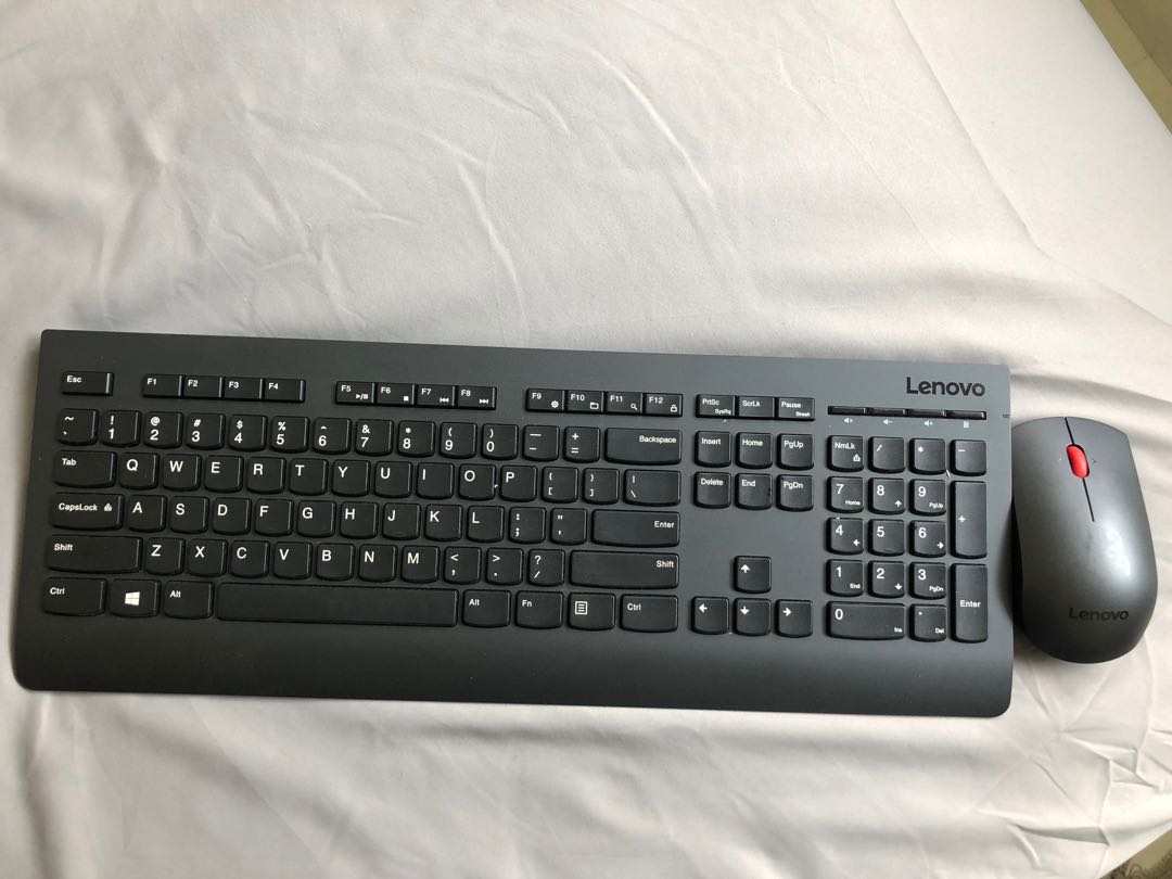 Lenovo wireless keyboard and mouse combo, Computers & Tech, Parts