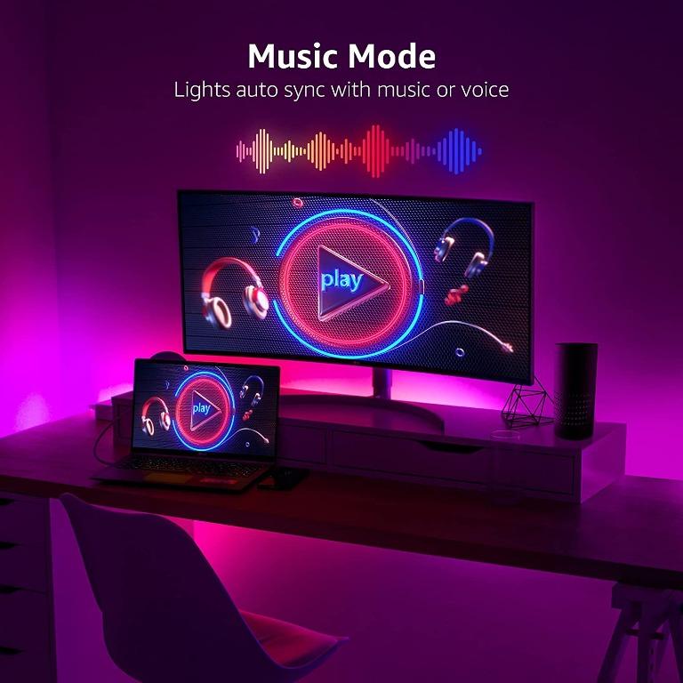 Lepro 10M LED Strip Lights with Remote, 5050 RGB Colour Changing