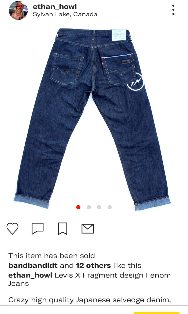 Levis X Fragment design Fenom Jeans, Men's Fashion, Bottoms, Jeans on  Carousell