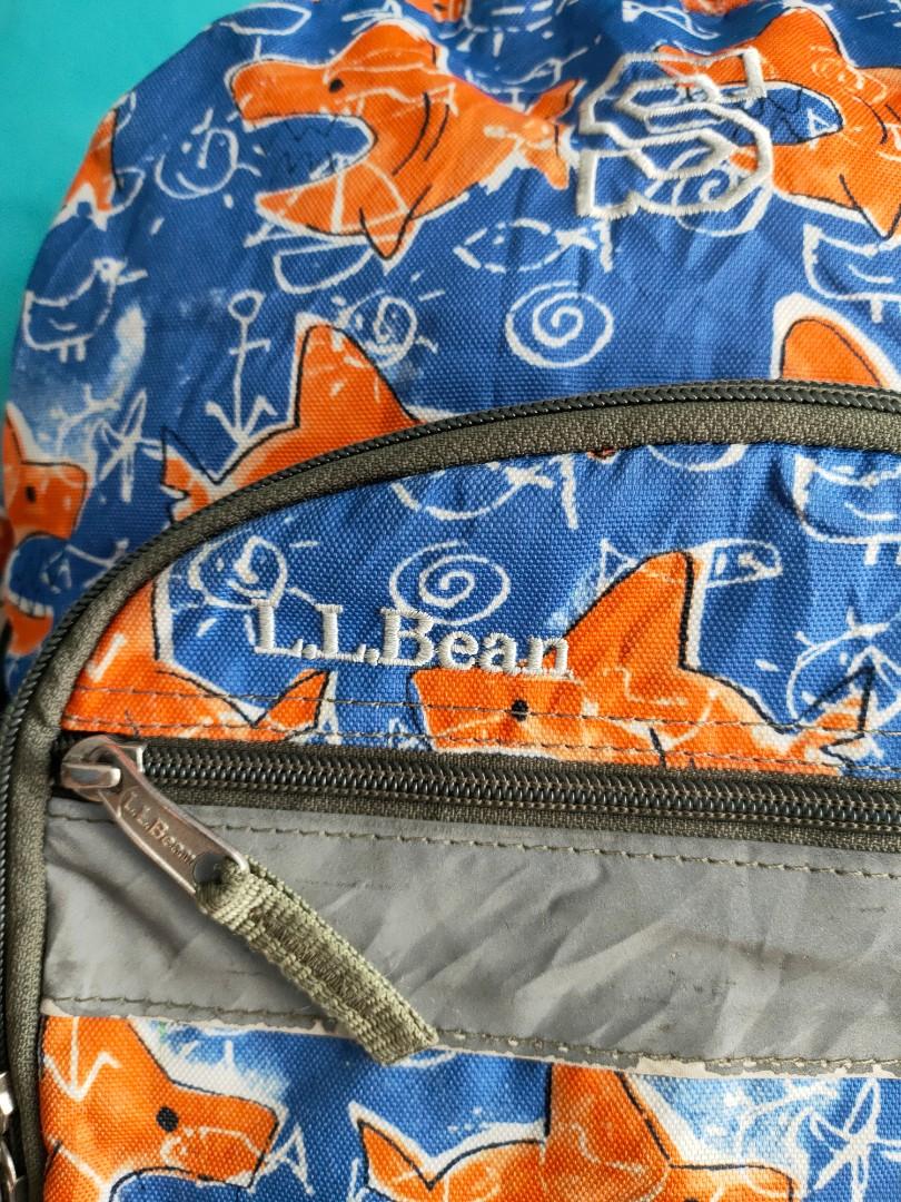 LL Bean Kids Shark Print Backpack Babies Kids Babies Kids