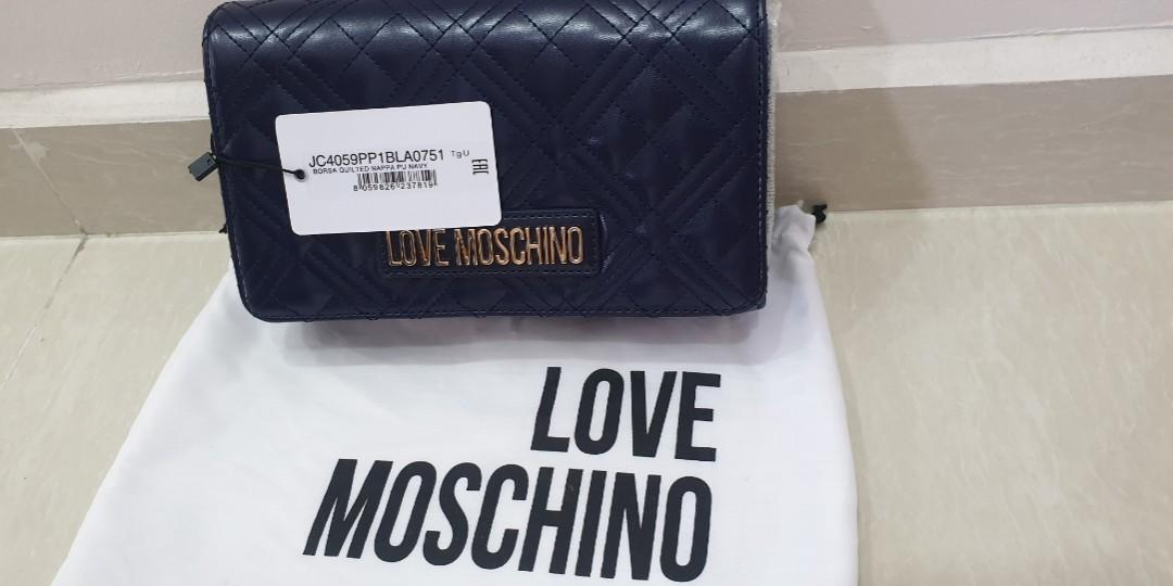 Quilted crossbody cheap love moschino