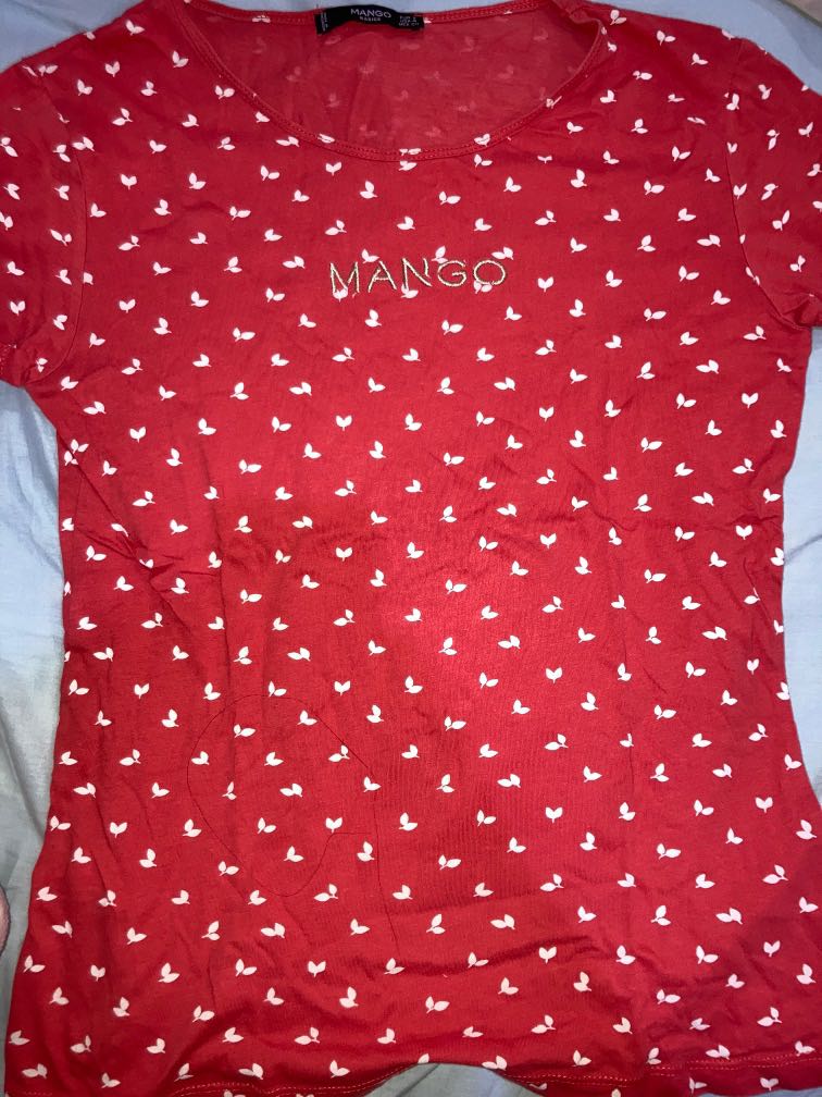 Mango tees, Fesyen Wanita, Pakaian 