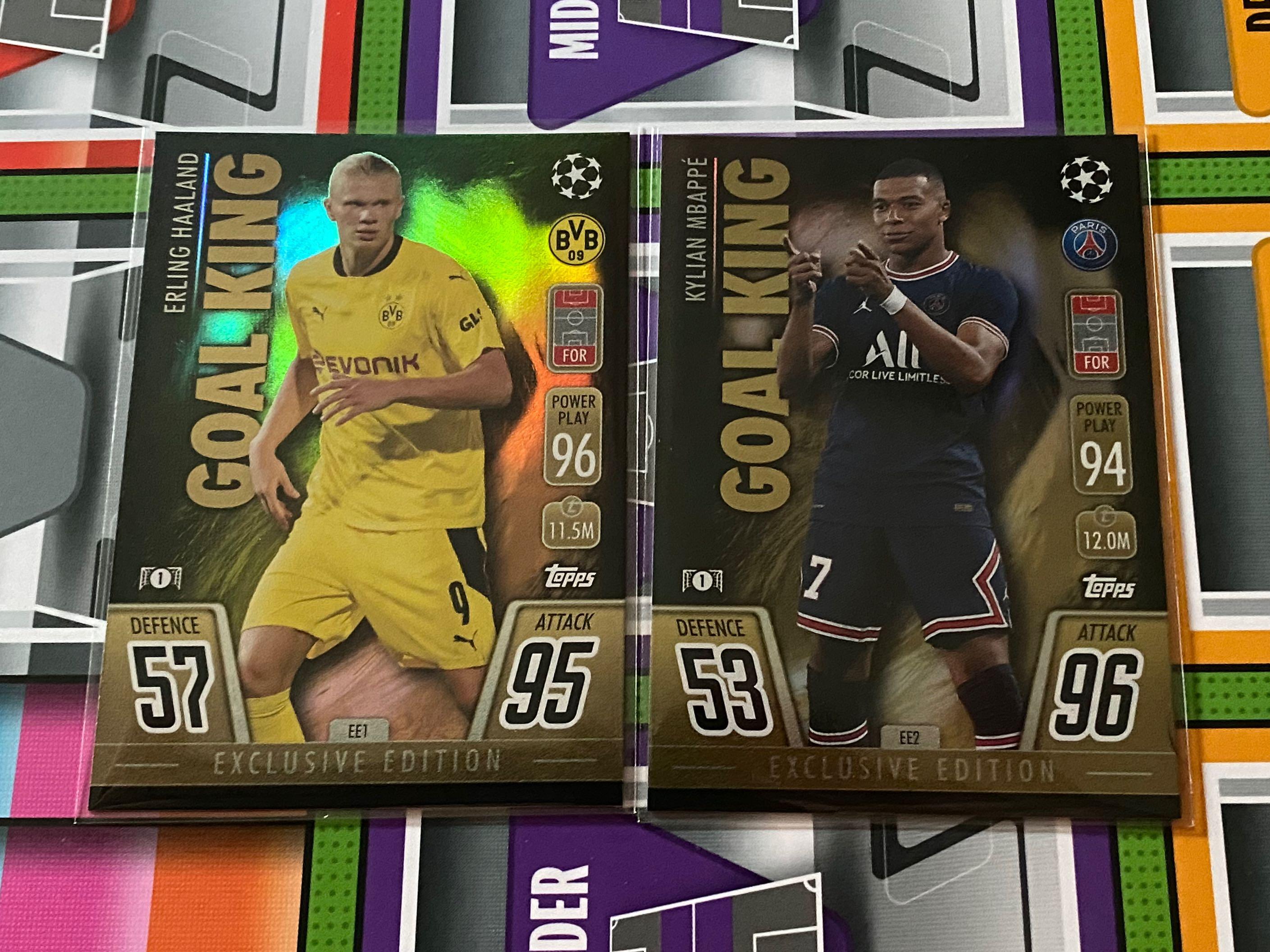 Match Attax 21/22 Haaland & Mbappe Goal King Exclusive Edition, Hobbies