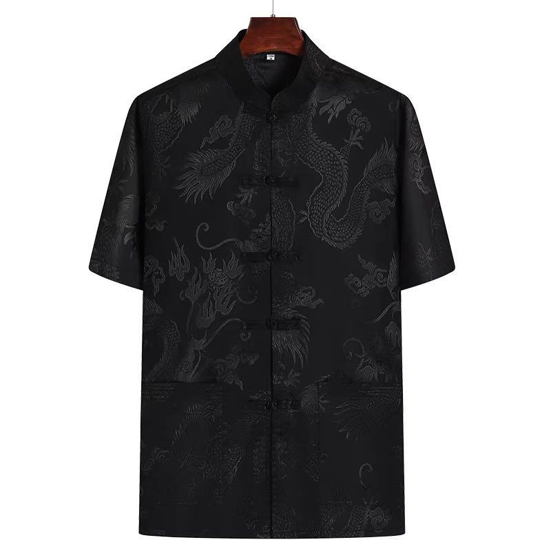 Men Chinese Dragon Shirt CNY, Men's Fashion, Tops & Sets, Tshirts ...