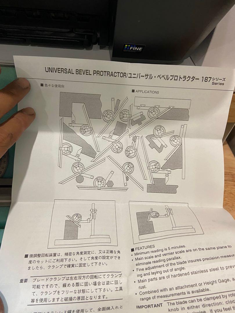 Mitutoyo Universal Bevel Protractor187 Series, Everything Else, Others