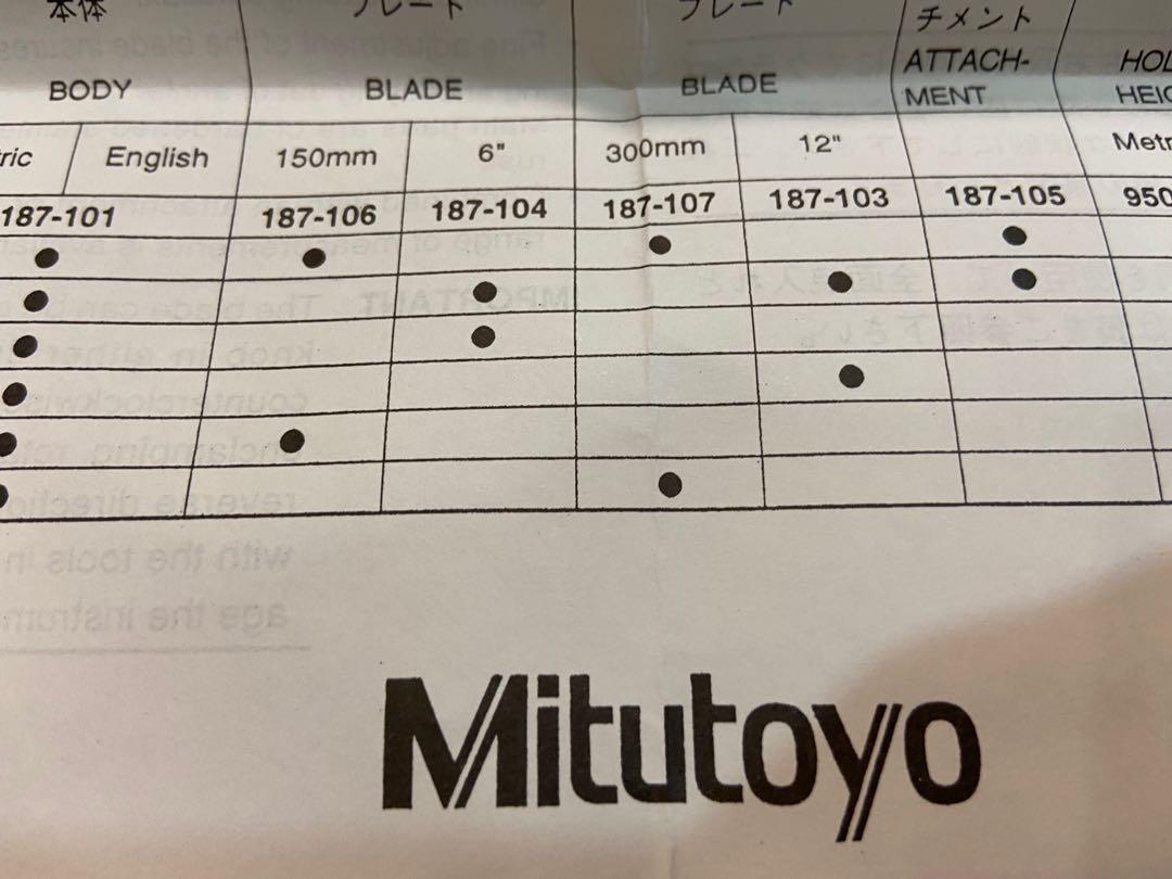 Mitutoyo Universal Bevel Protractor187 Series, Everything Else, Others
