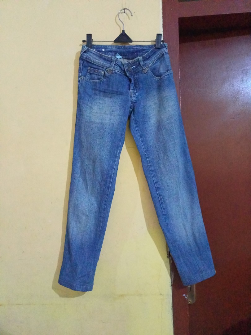 MNG JEANS Blue denim pants, Fesyen 