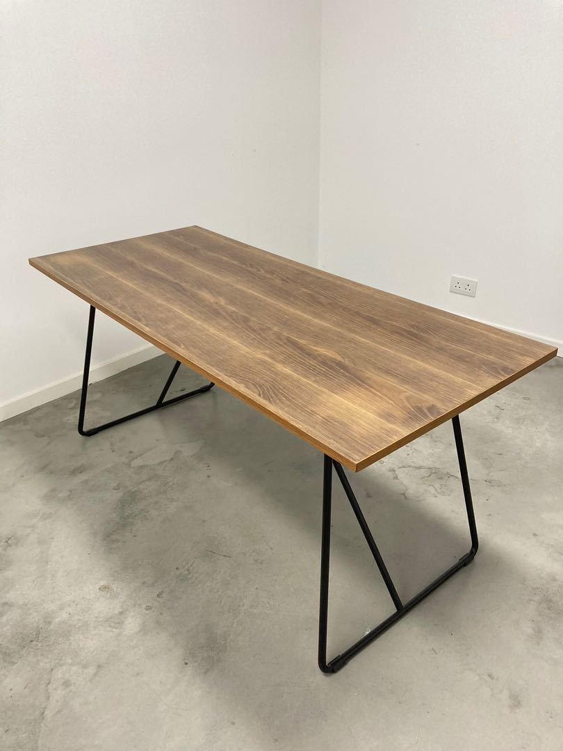 MUJI Oak Wood Foldable Table L Carousell