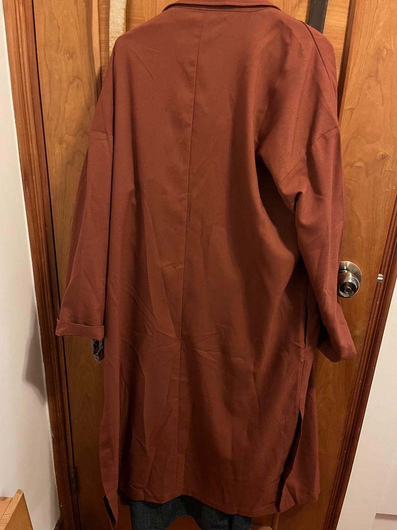 MUSHROOM long trench coat, 男裝, 外套及戶外衣服 Carousell