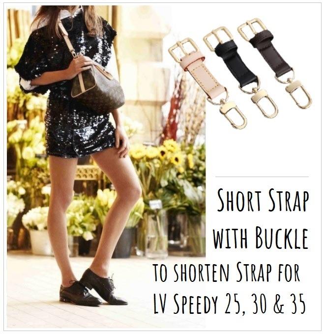 New for 2022 ♥ Short Strap with Buckle for LV Speedy 25, 30 and 35, Luxury,  Accessories on Carousell