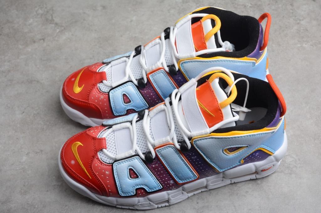 Nike Air More Uptempo red blue shoes Euro 36-45, Men's Fashion