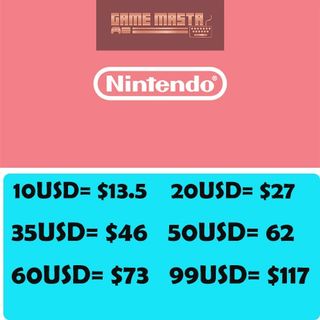 🇺🇸USA]Nintendo Switch eShop Prepaid Card Credit 5-100USD/Individual  Member (⚡Fast ), Video Gaming, Video Games, Nintendo on Carousell