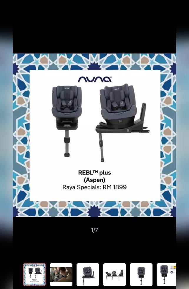 Nuna Rebl Plus Suited Car Seat Babies Kids Going Out Car