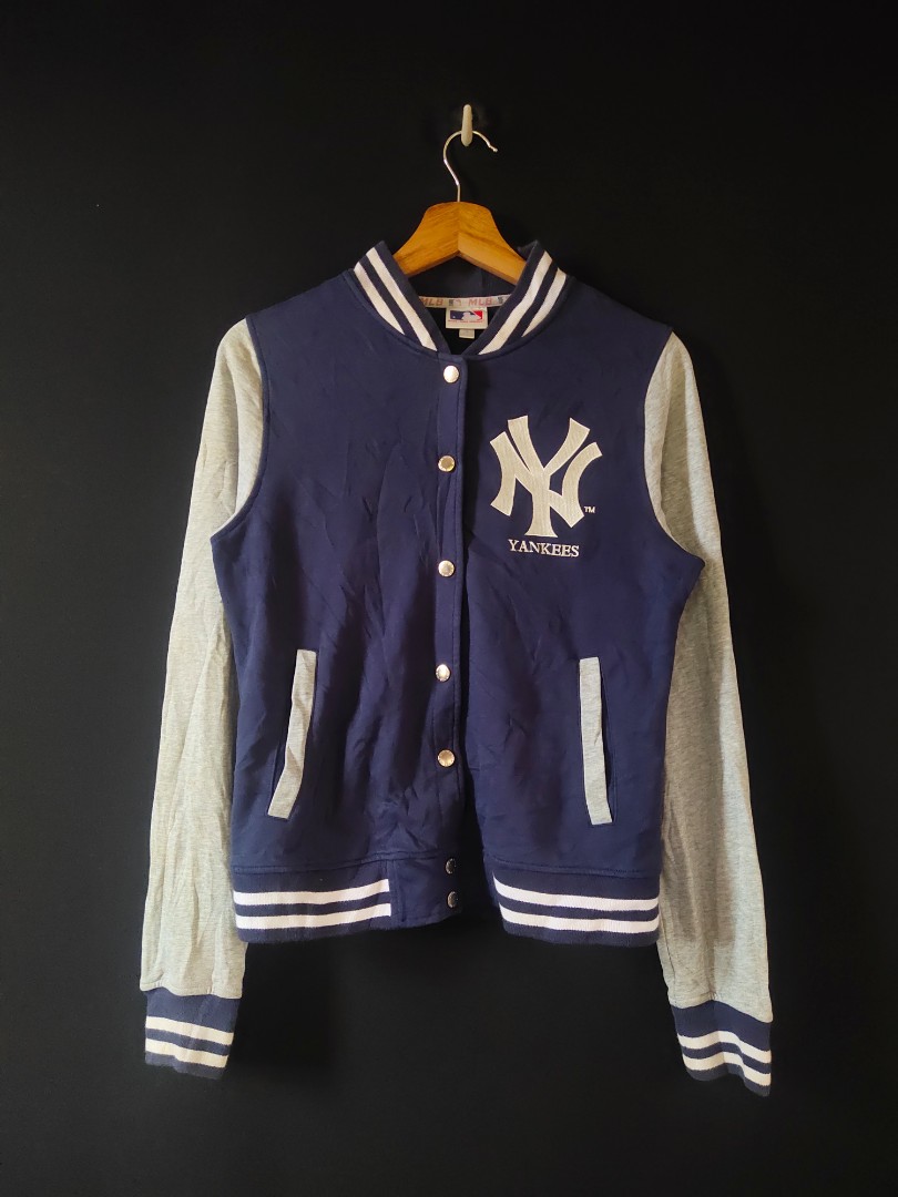 MLB New York Yankees Womens Pumped Up Varsity Jacket Navy HeatherWhite  Medium  Buy Online at Best Price in KSA  Souq is now Amazonsa Sporting  Goods