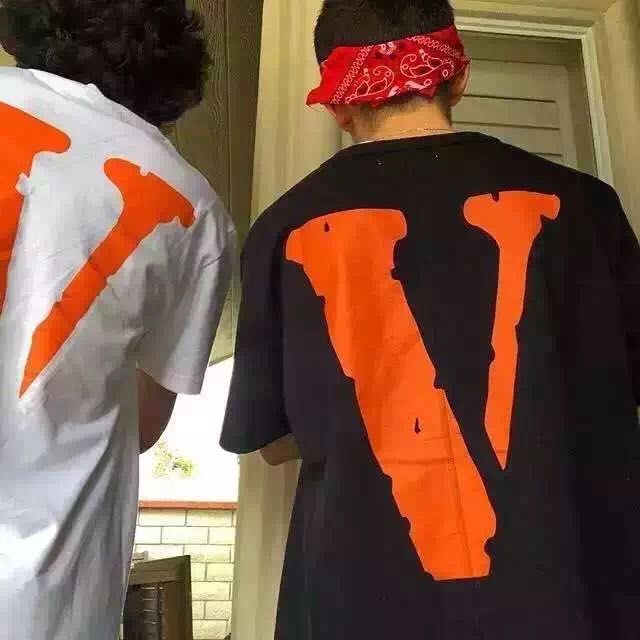 Orange Vlone Shirt Men s Fashion Tops Sets Tshirts Polo