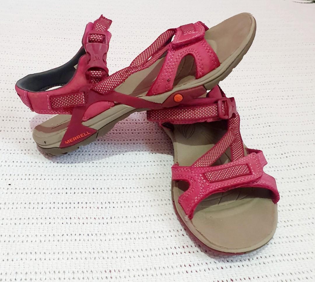 Merrell | Sandspur Sandals Ladies | Cocoa/Coral | SportsDirect.com