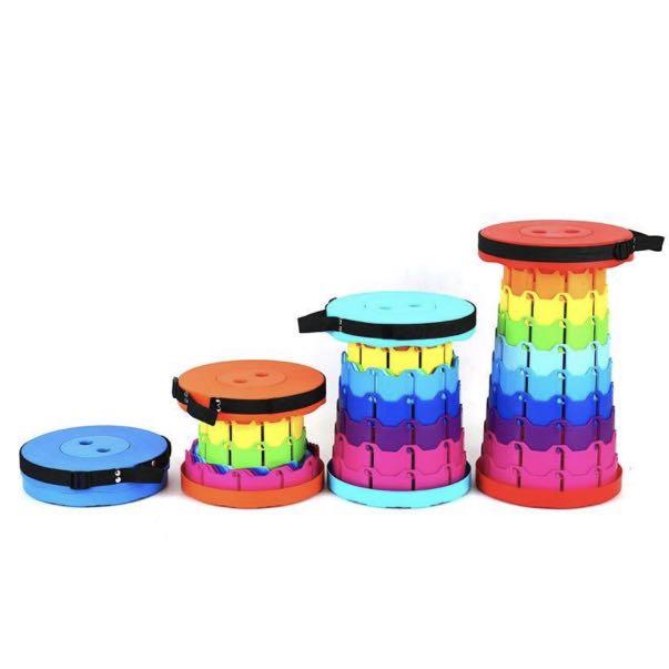 Portable Collapsible Stool Strong Telescopic Foldable Chair
