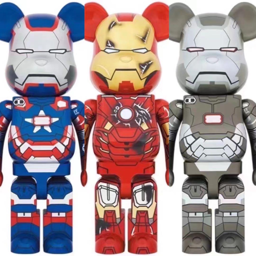 Preorder]Bearbrick Iron Man 1000% Mark VII/Patriot/War Machine