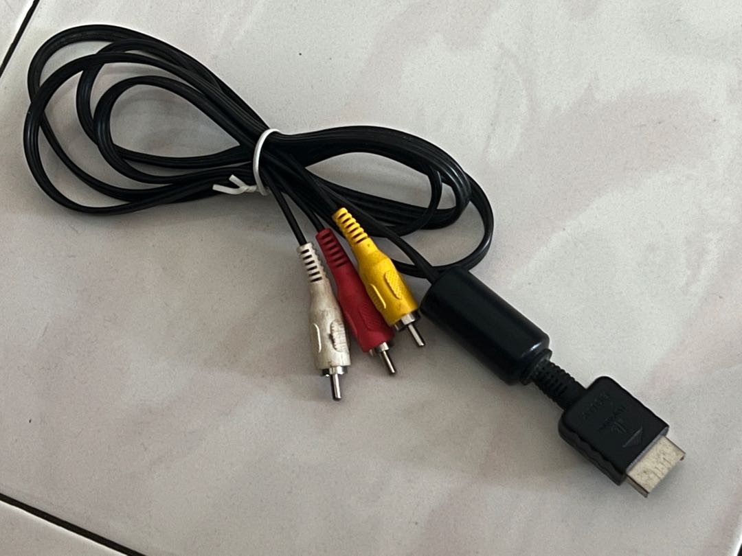 PS2 Original AV Cable (PlayStation 2), Video Gaming, Gaming Accessories