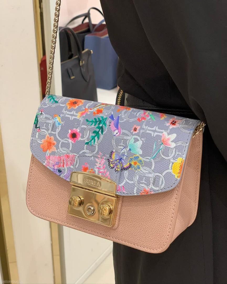 READY STOCK FURLA METROPOLIS MY PLAY FURLA MINI PINK BLUE MULTI