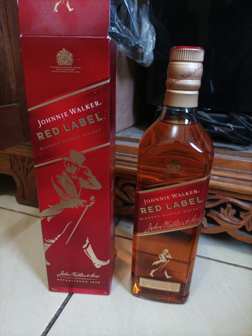 Red Label Johnnie Walker, Makanan & Minuman, Minuman Tidak ...