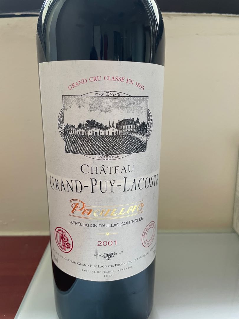 strøm Direkte manipulere chateau grand puy lacoste 2001, Food & Drinks, Alcoholic Beverages on  Carousell