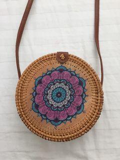 Round Rattan Bag