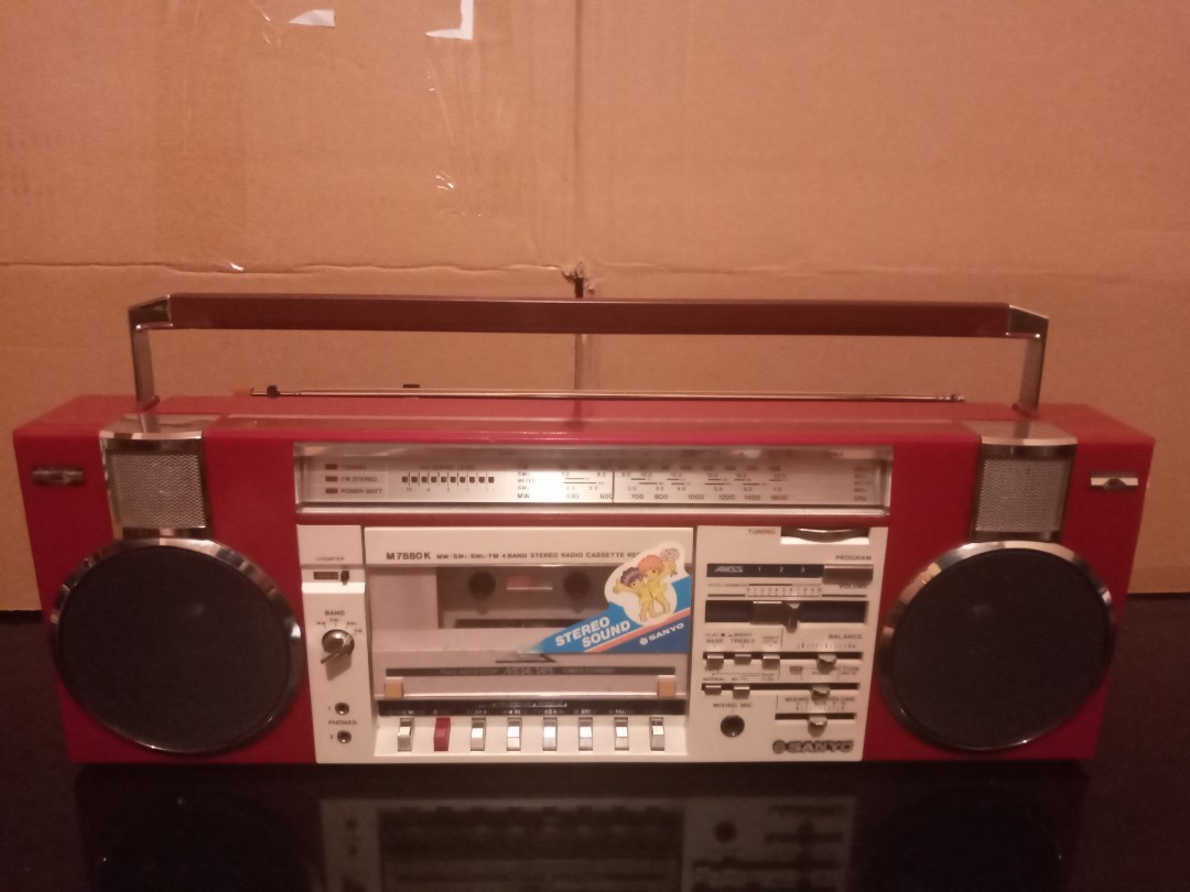 Sanyo 三洋M7880k 手提錄音機，4 band 收音機卡式機radio cassette