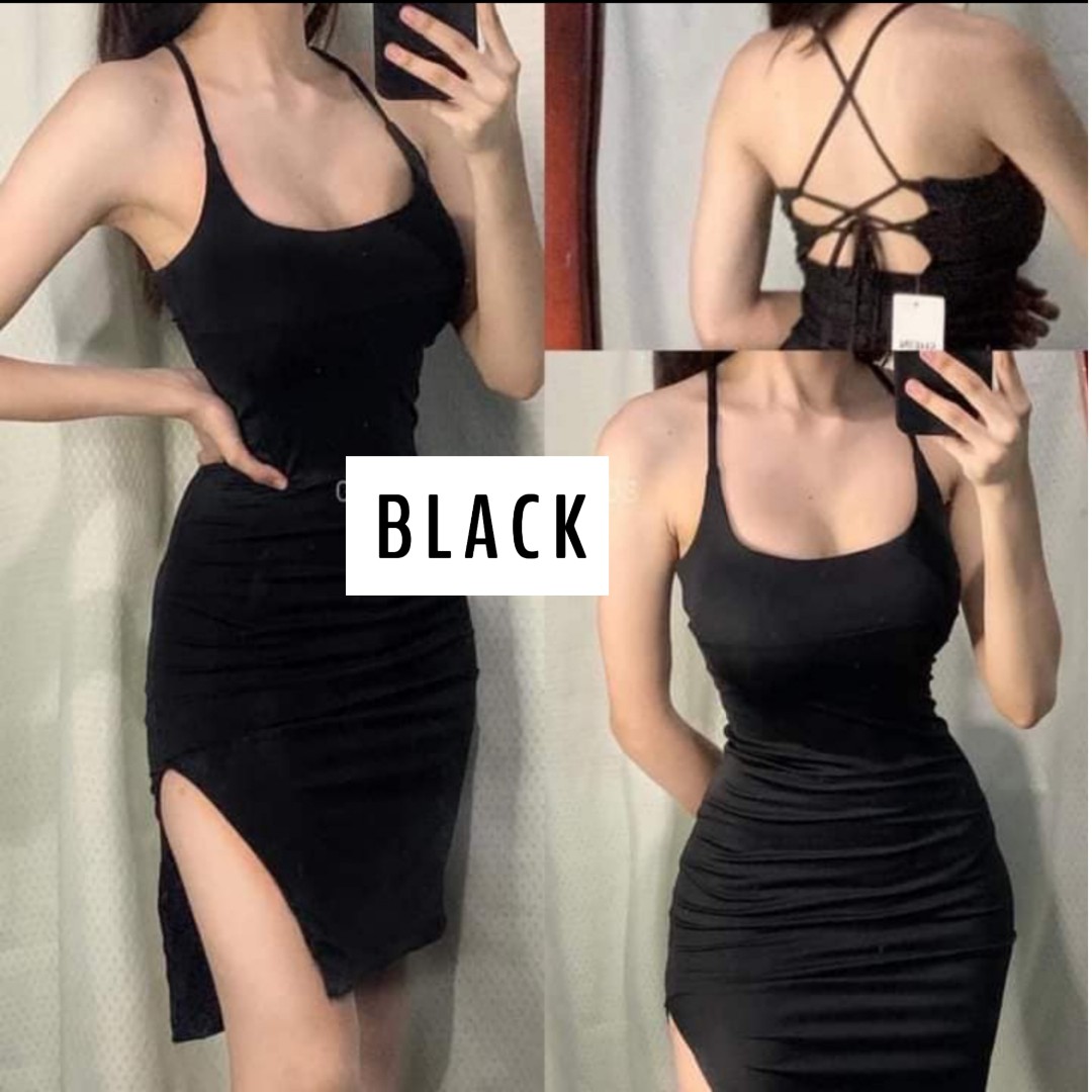 slip dress split