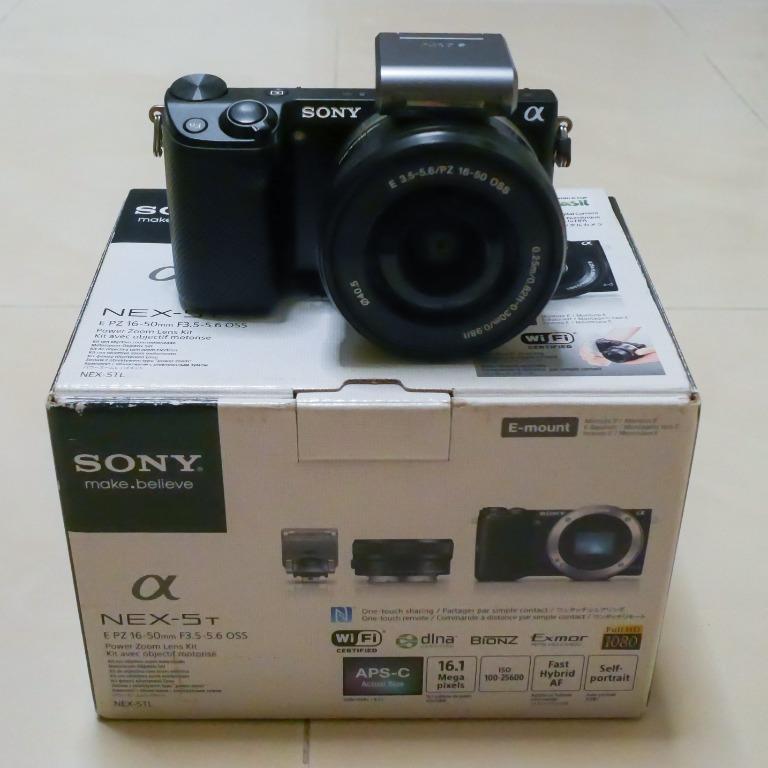 Sony NEX 5T + 16-50mm PZ 鏡頭(全套、 有盒), 攝影器材, 相機- Carousell