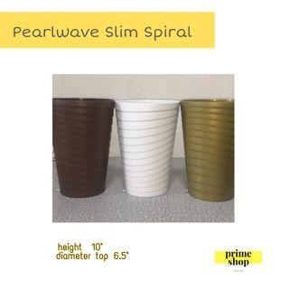 Spiral Tall Plastic Pots