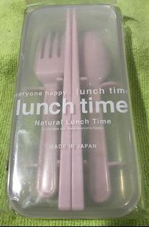 Spoon and Fork and chopsticks lunch pack Japan