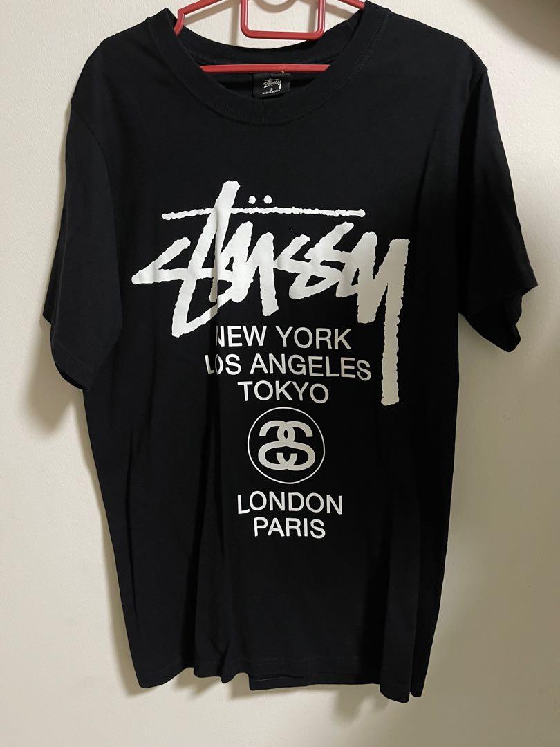 stussy t shirt new york los angeles