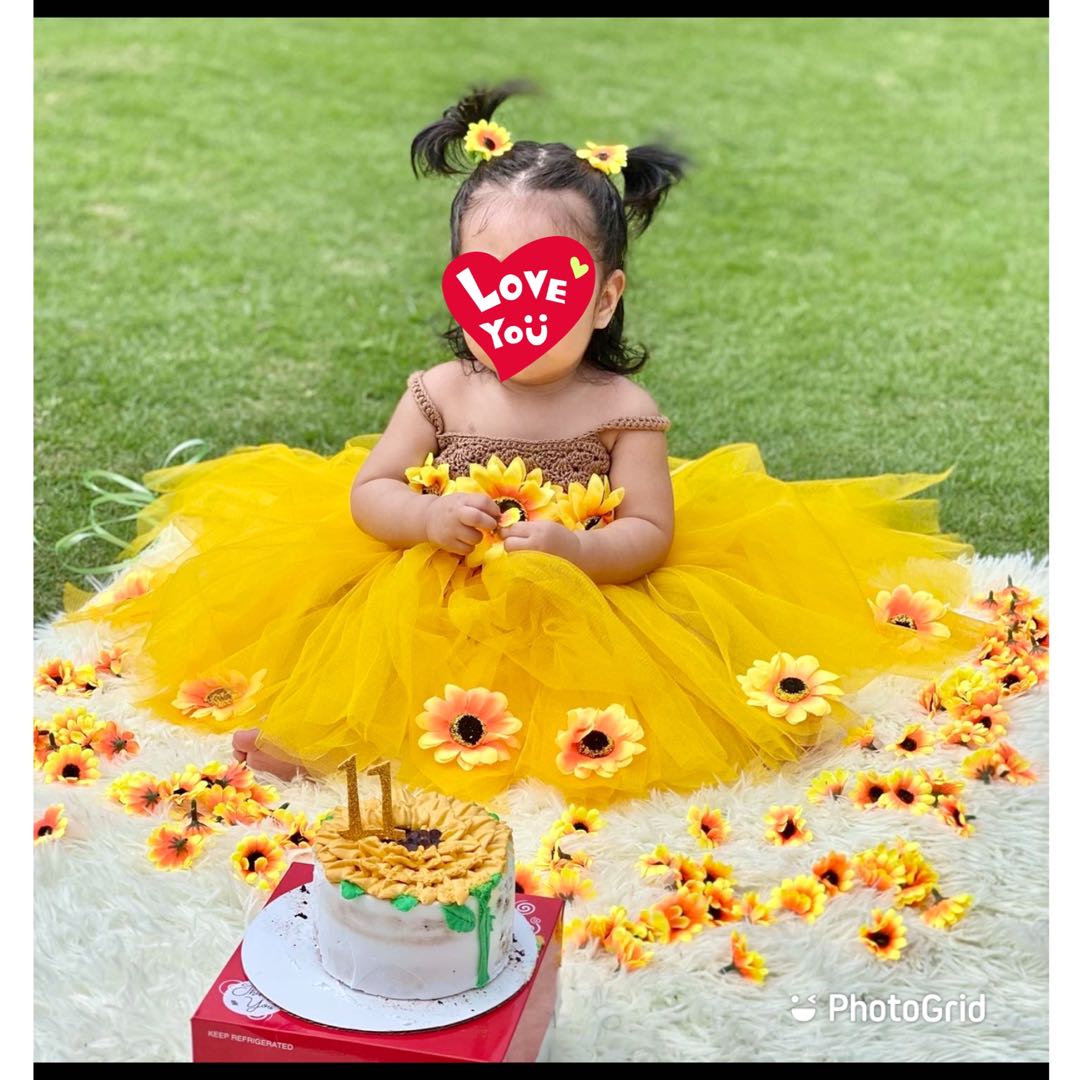 Newborn hotsell sunflower dress