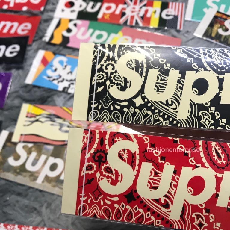 Supreme outlet bandana sticker